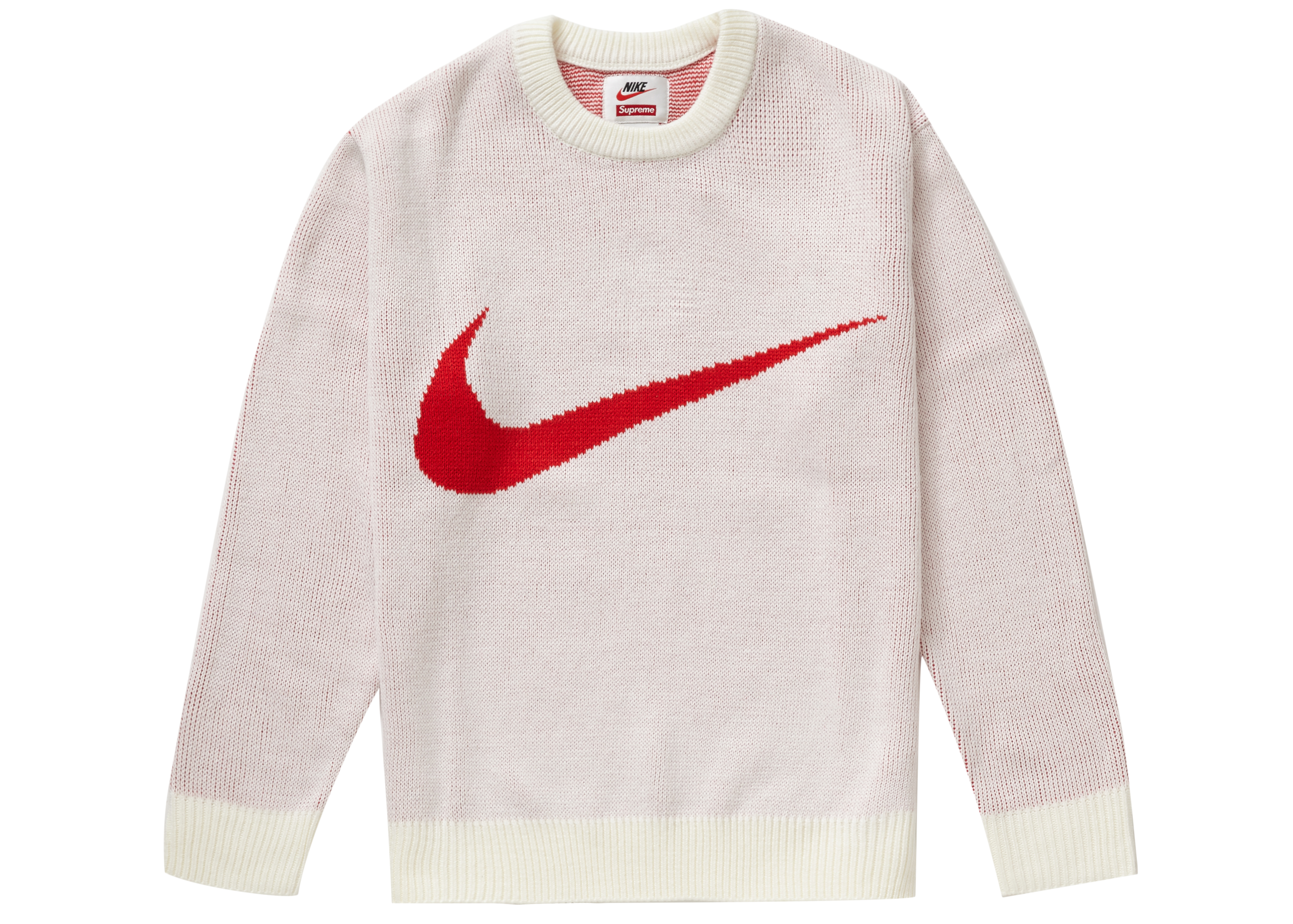 Supreme Nike Swoosh Sweater White - SS19