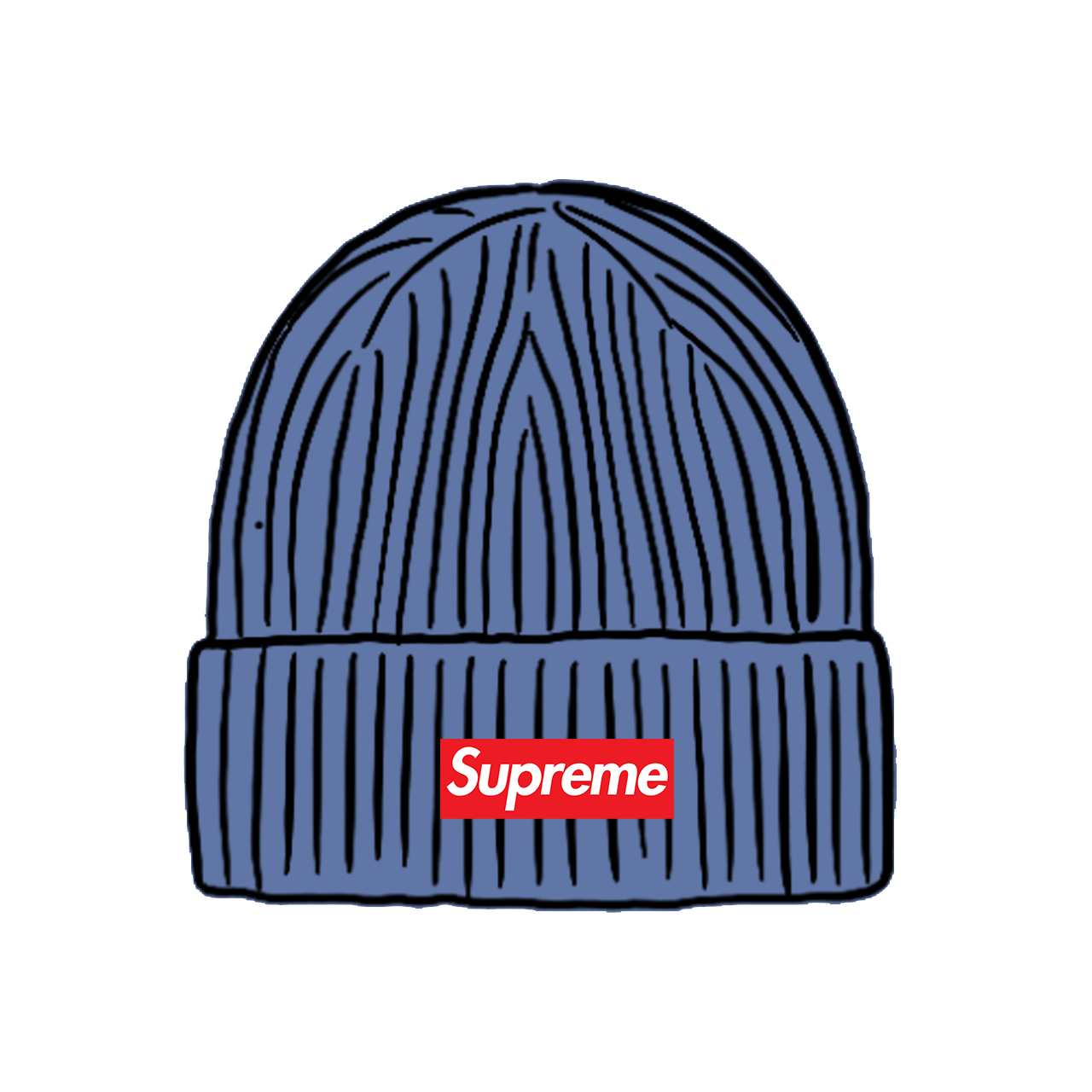 Pre-owned Supreme  Overdyed Beanie Blue