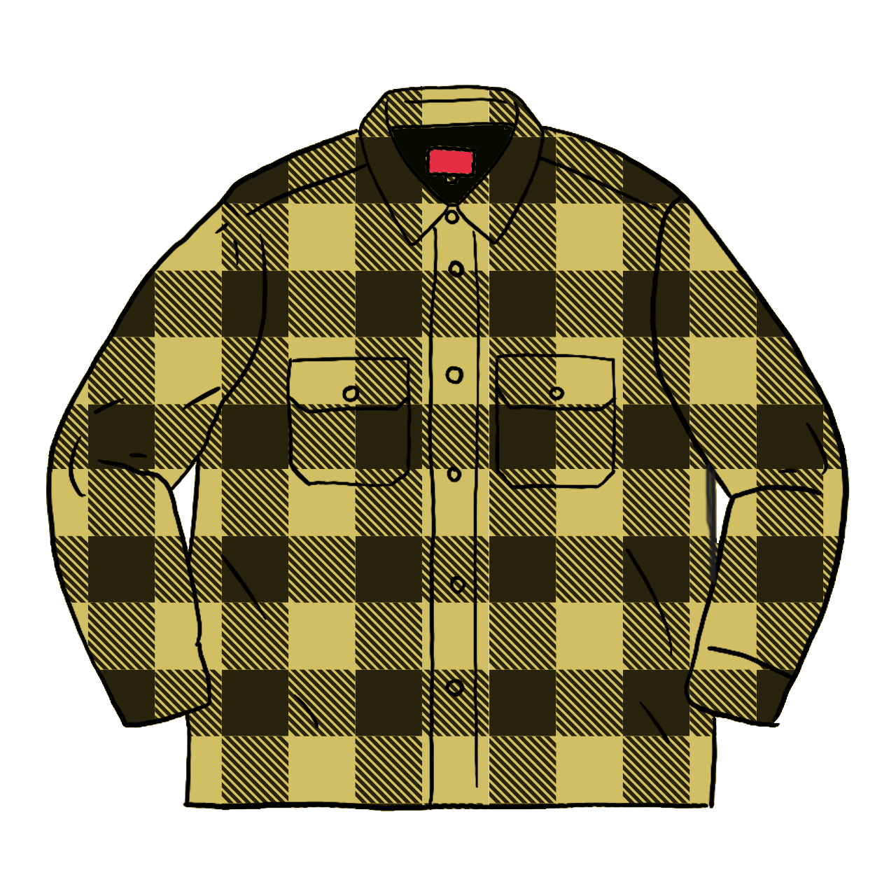 Pre-owned Supreme  Quilted Flannel Shirt Yellow