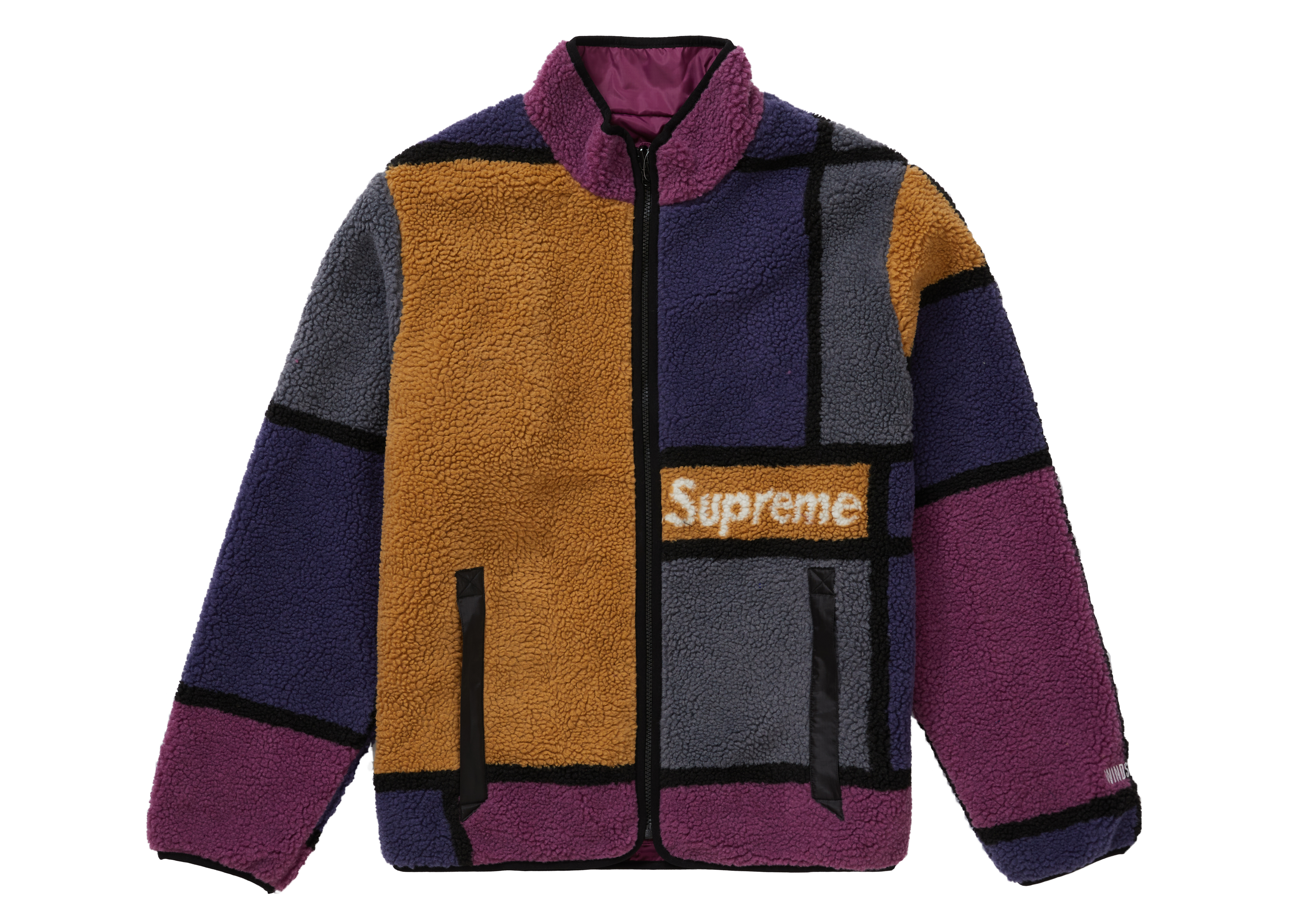 supreme color block jacket