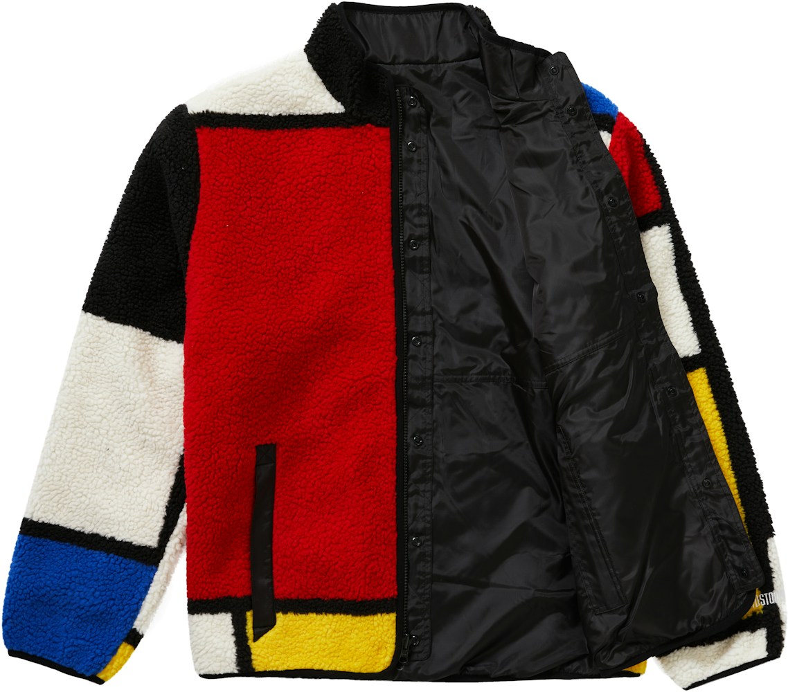 Supreme Reversible Colorblocked Fleece Jacket Red - FW20