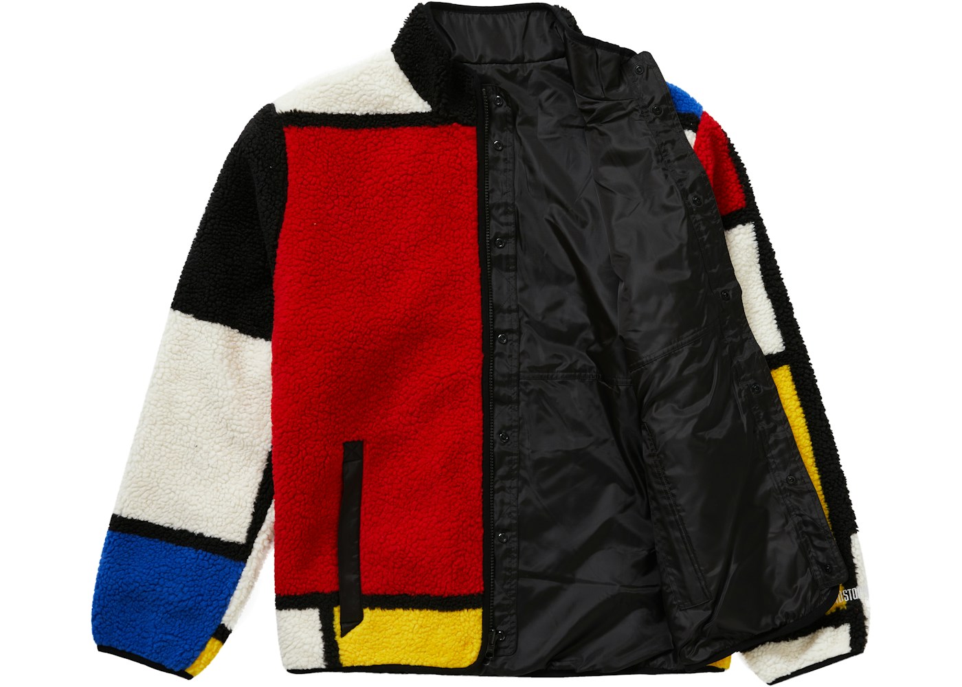 Supreme Reversible Colorblocked Fleece Jacket Red - FW20