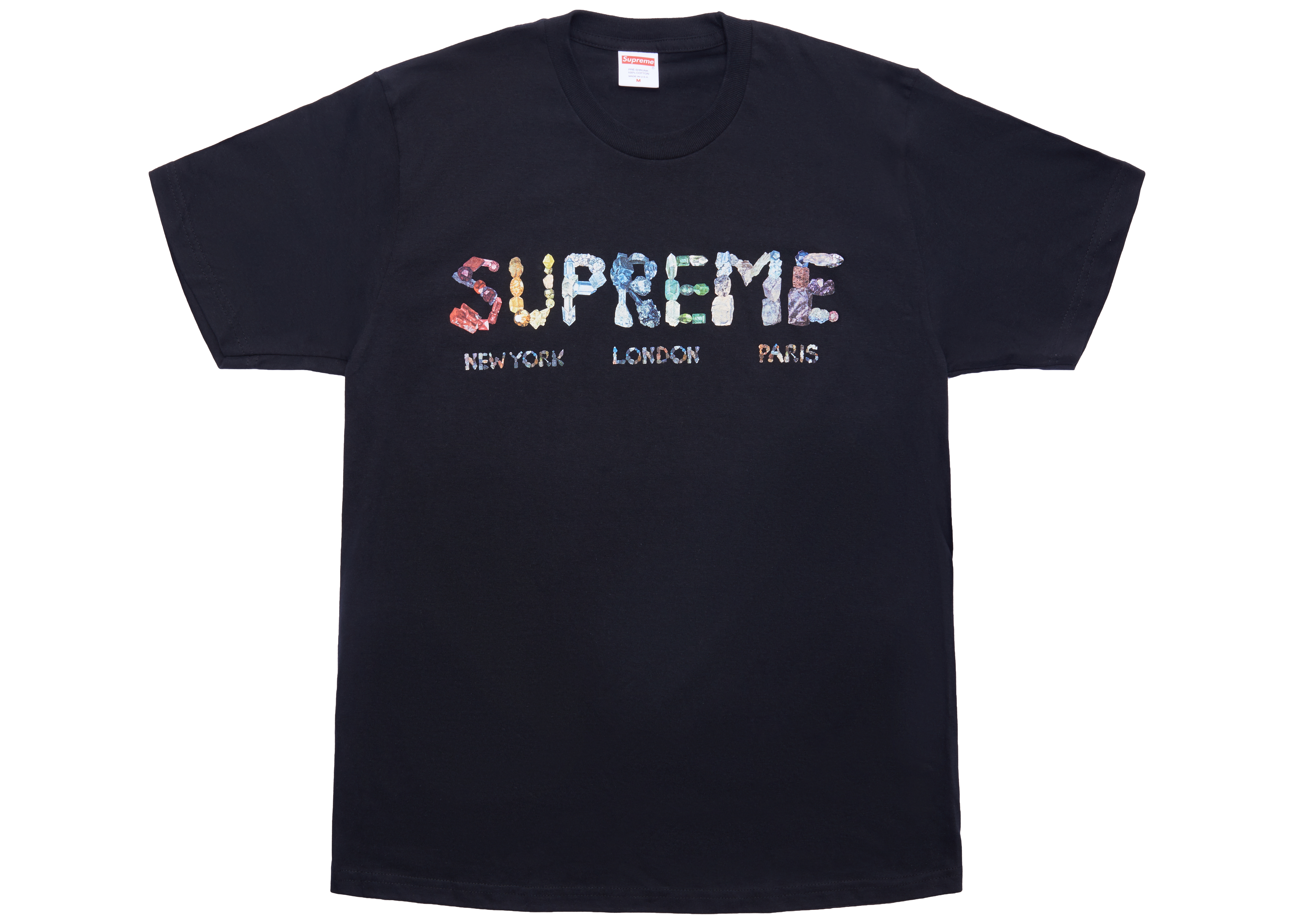 supreme rocks tee black