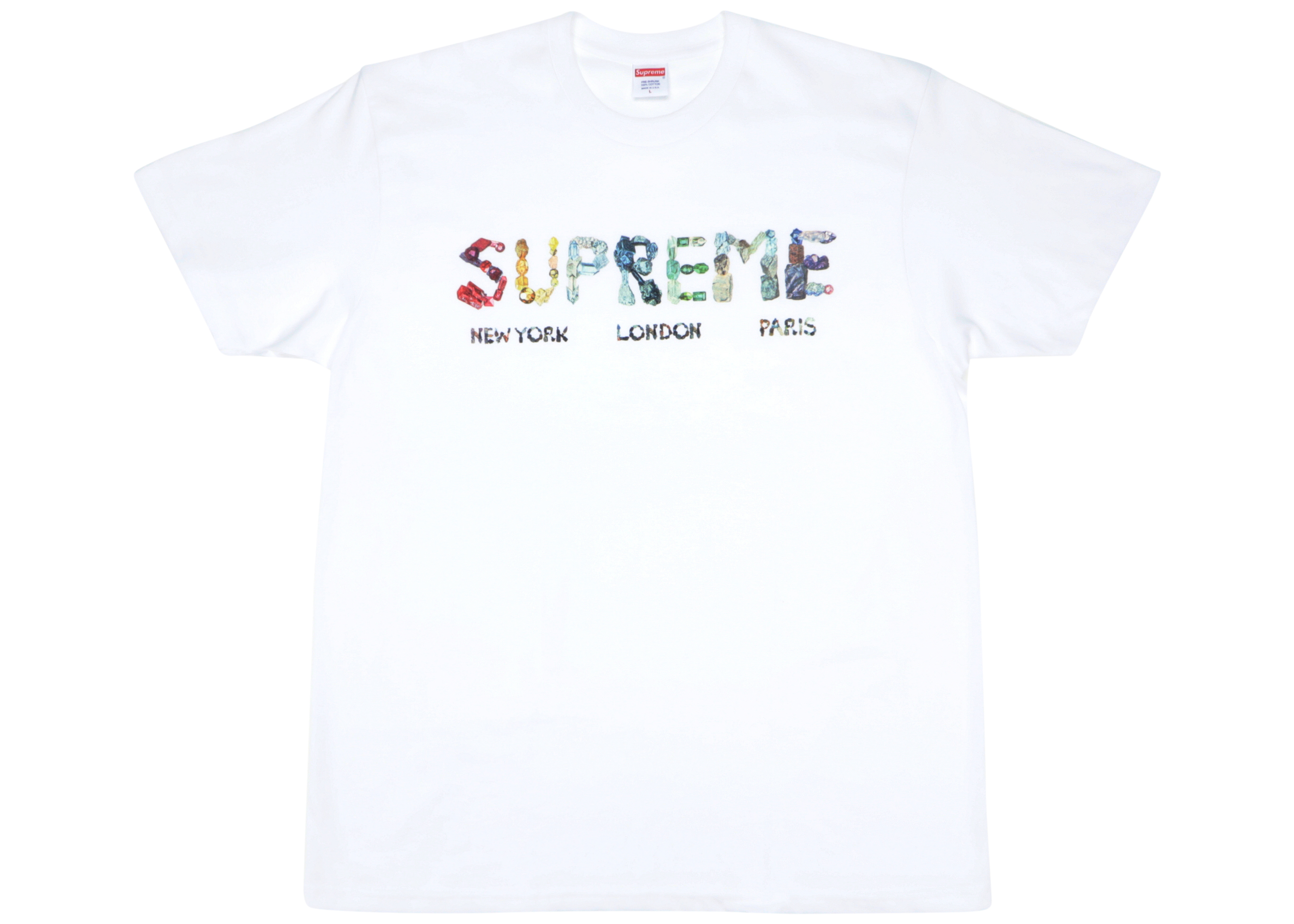 supreme rocks tee black