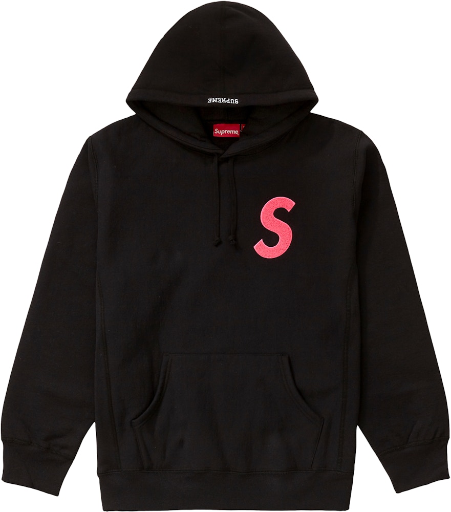 Supreme S Logo Hooded Sweatshirt (FW19) Black - FW19