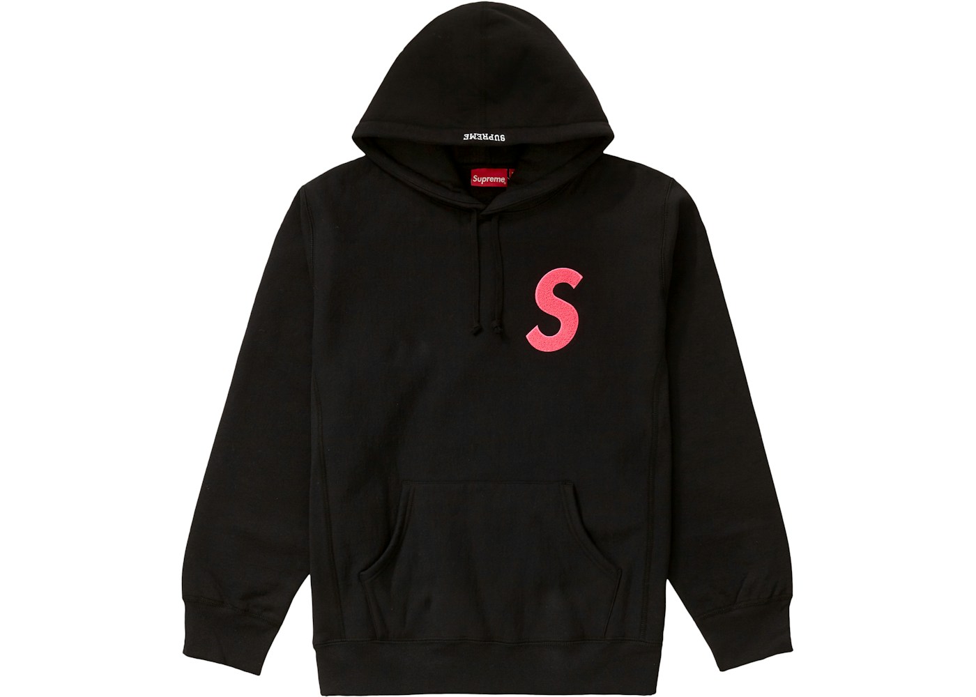 Supreme S Logo Hooded Sweatshirt (FW19) Black - FW19