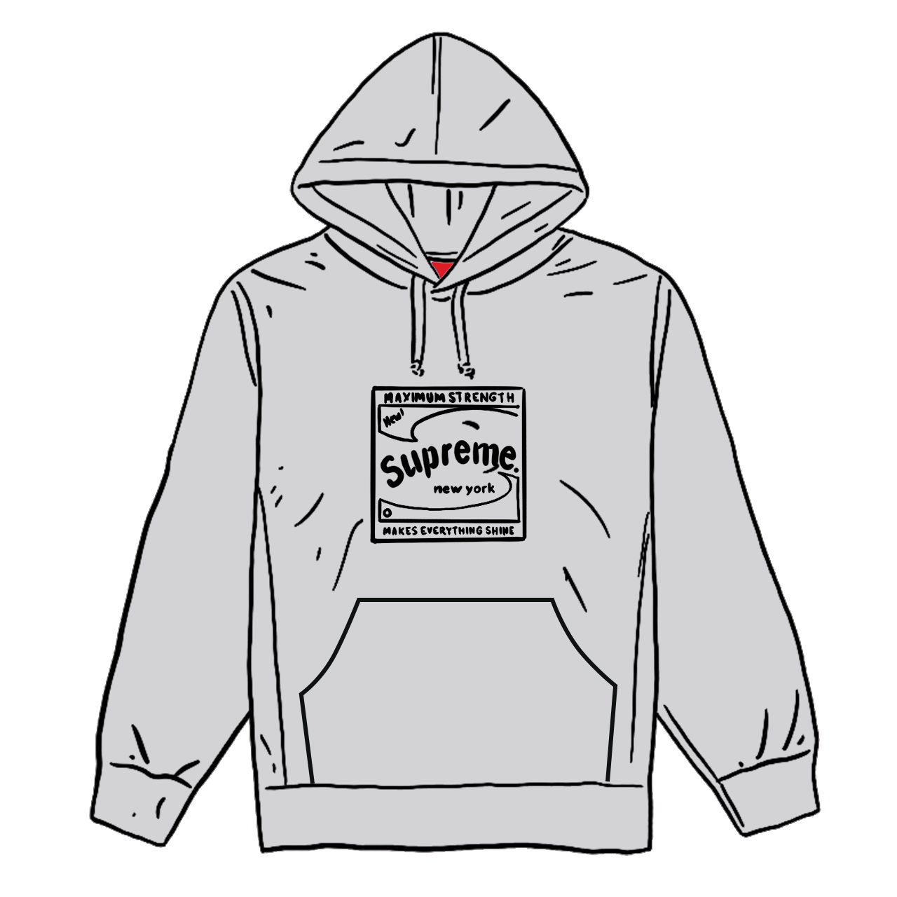Pre-owned Supreme Shine Hooded Sweatshirt Ash Grey | ModeSens