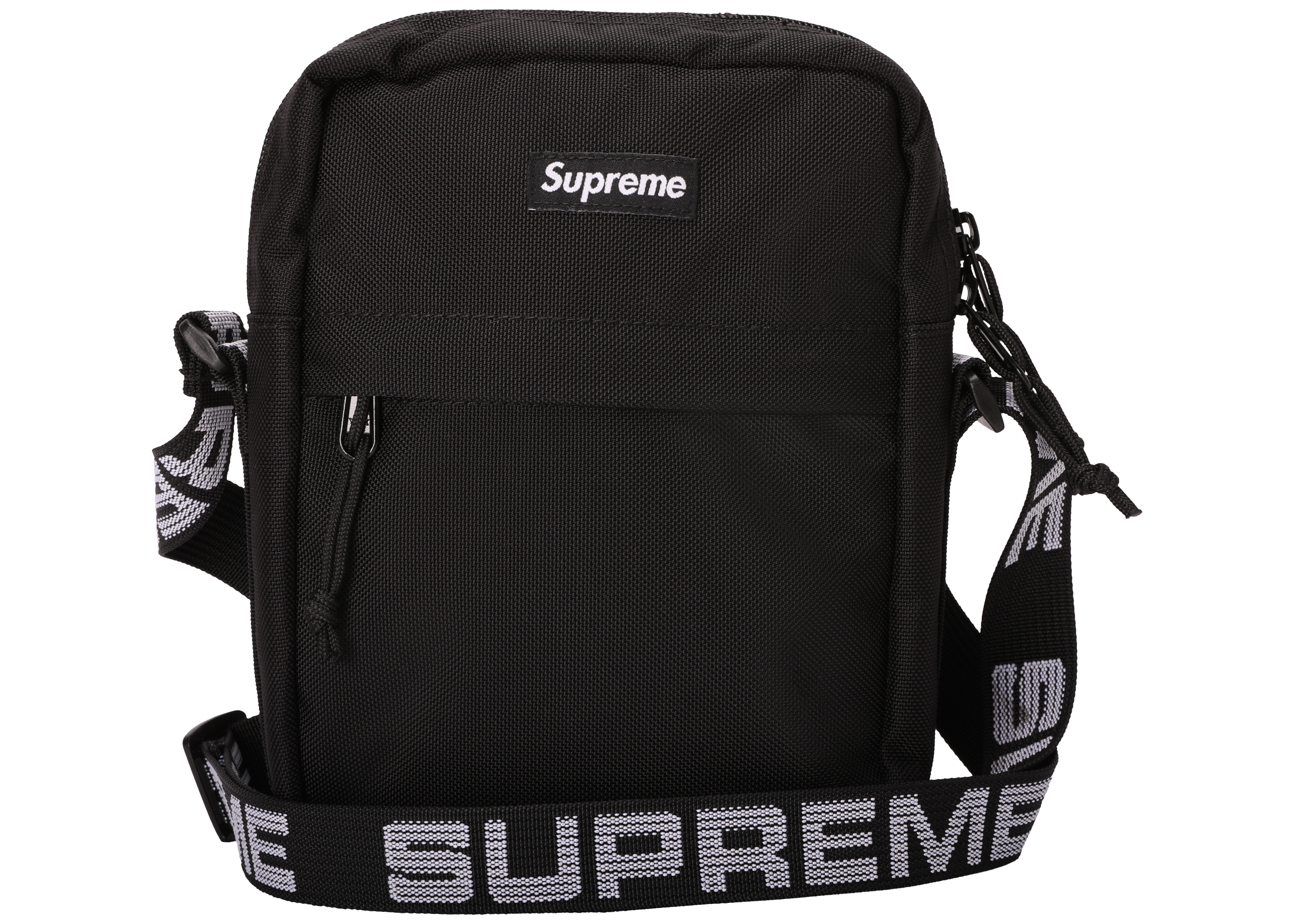 black supreme man bag