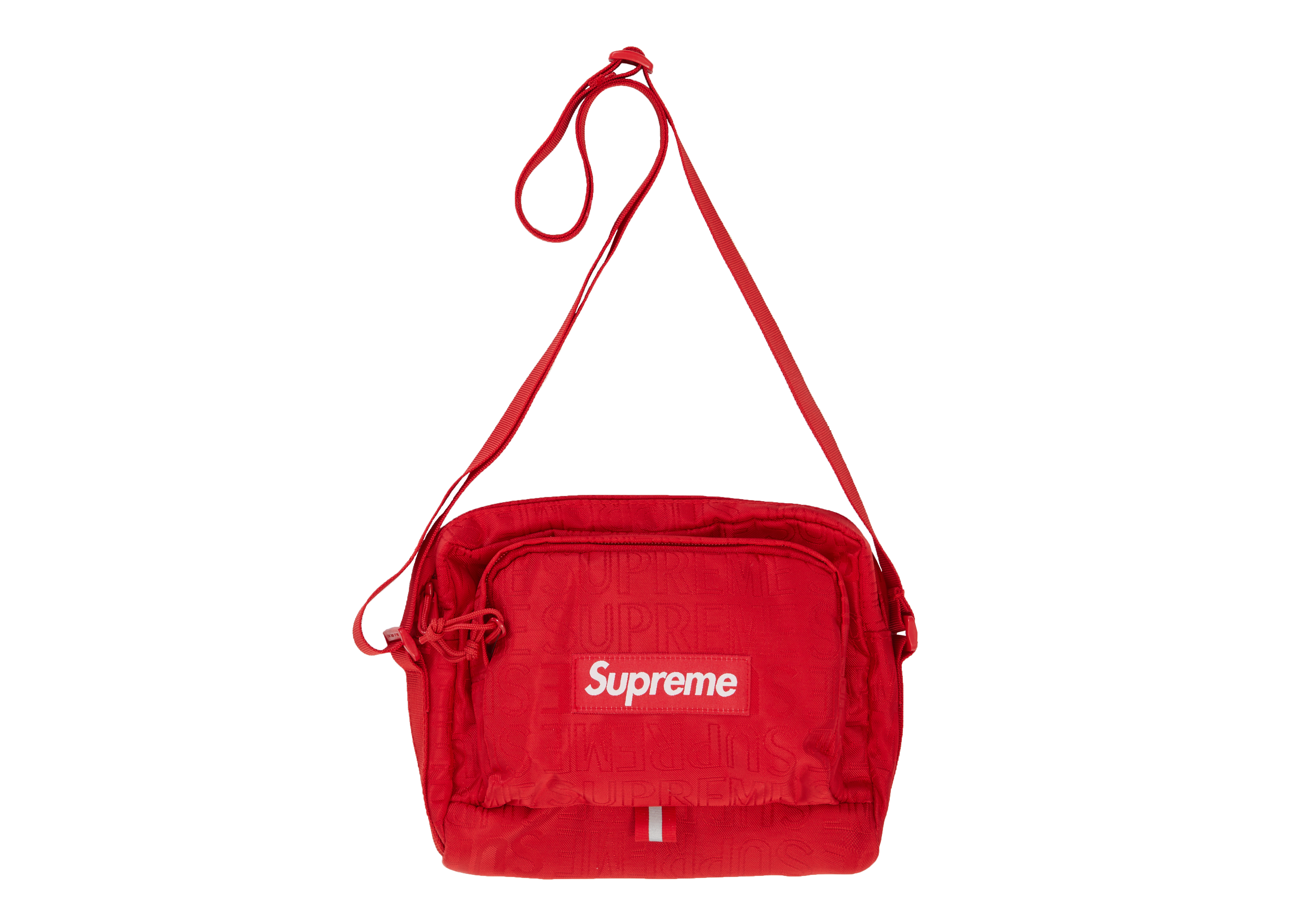 red supreme handbag