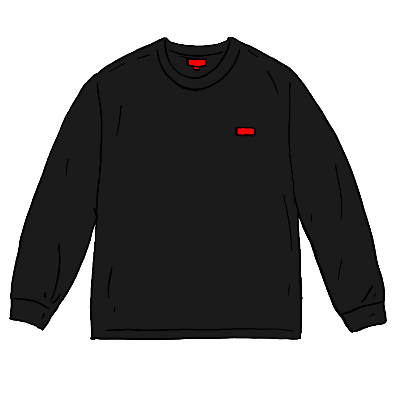 Pre-owned Supreme Small Box L/s Tee (ss21) Black