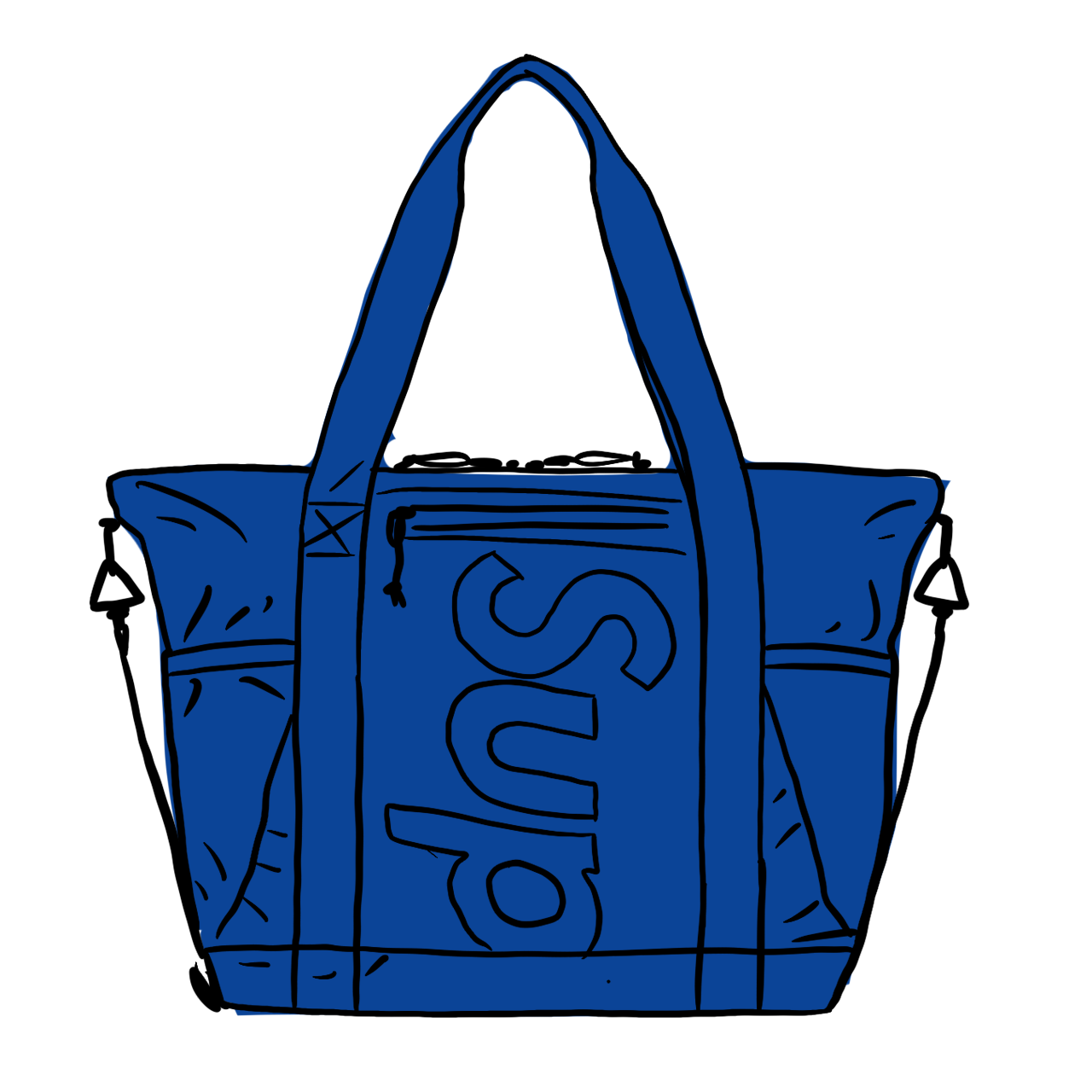 Pre-owned Supreme Zip Tote (ss21) Blue