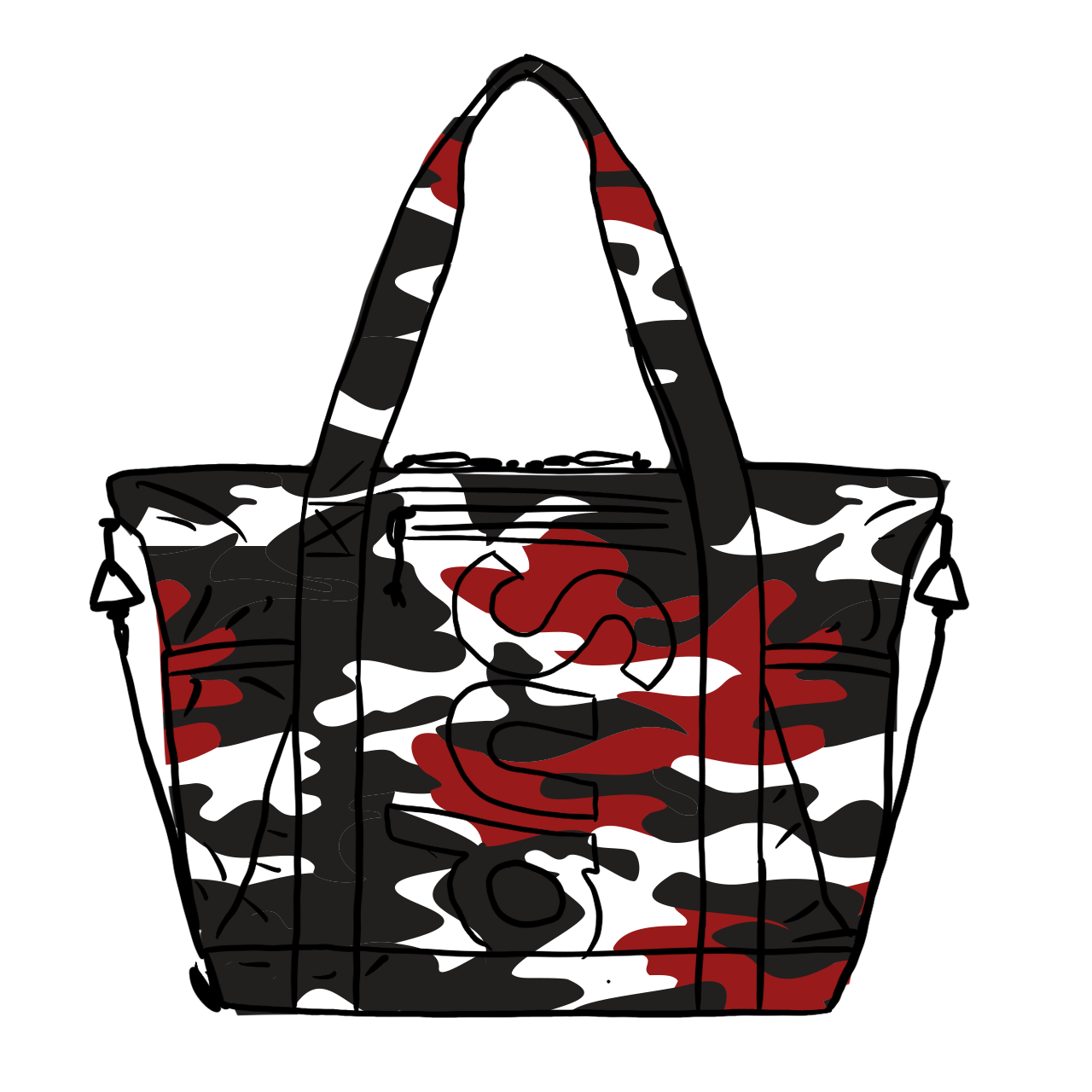 Pre-owned Supreme Zip Tote (ss21) Red Camo