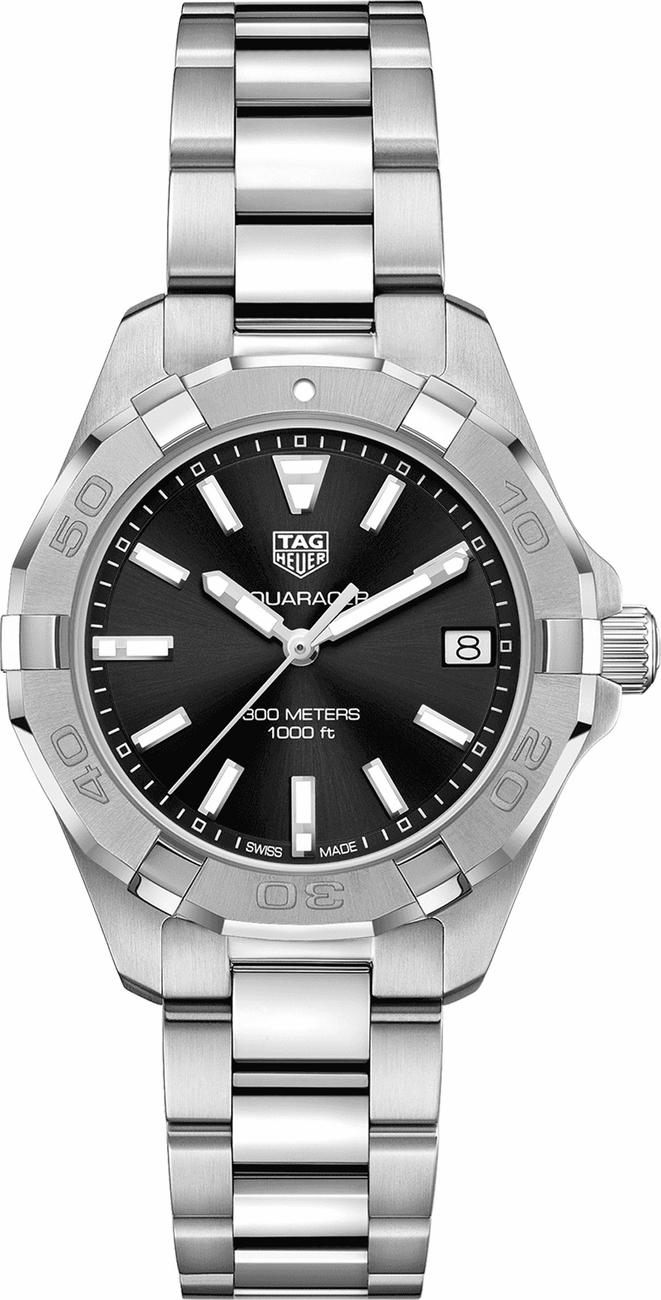 Pre-owned Tag Heuer  Aquaracer Wbd1310.ba0740 In Stainless Steel