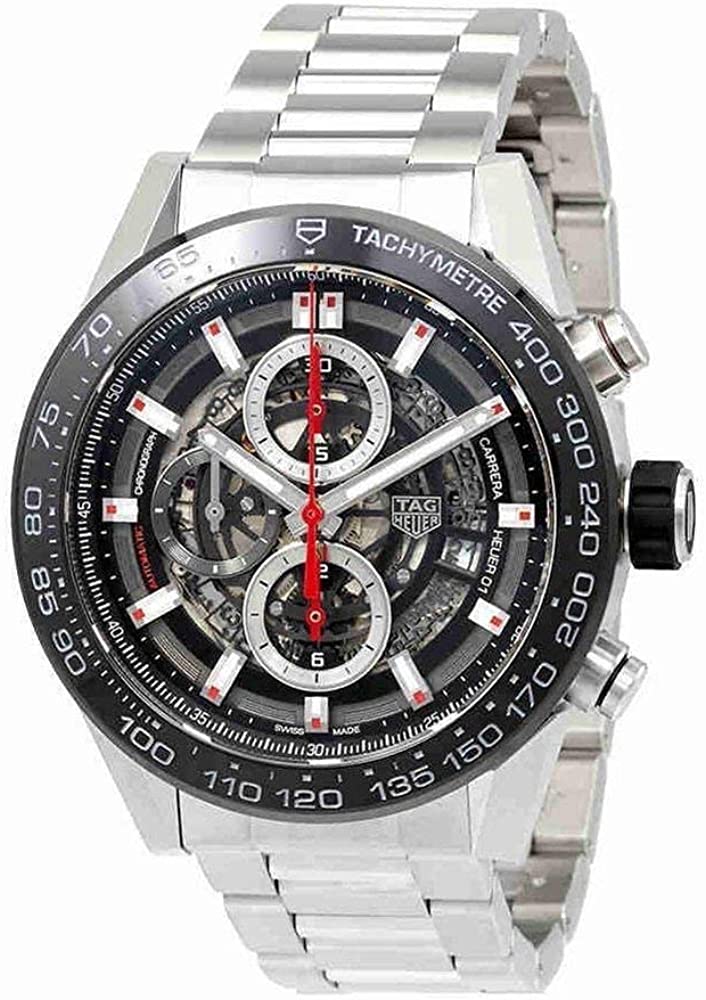 Pre-owned Tag Heuer  Carrera Car2a1w.ba0703 In Stainless Steel