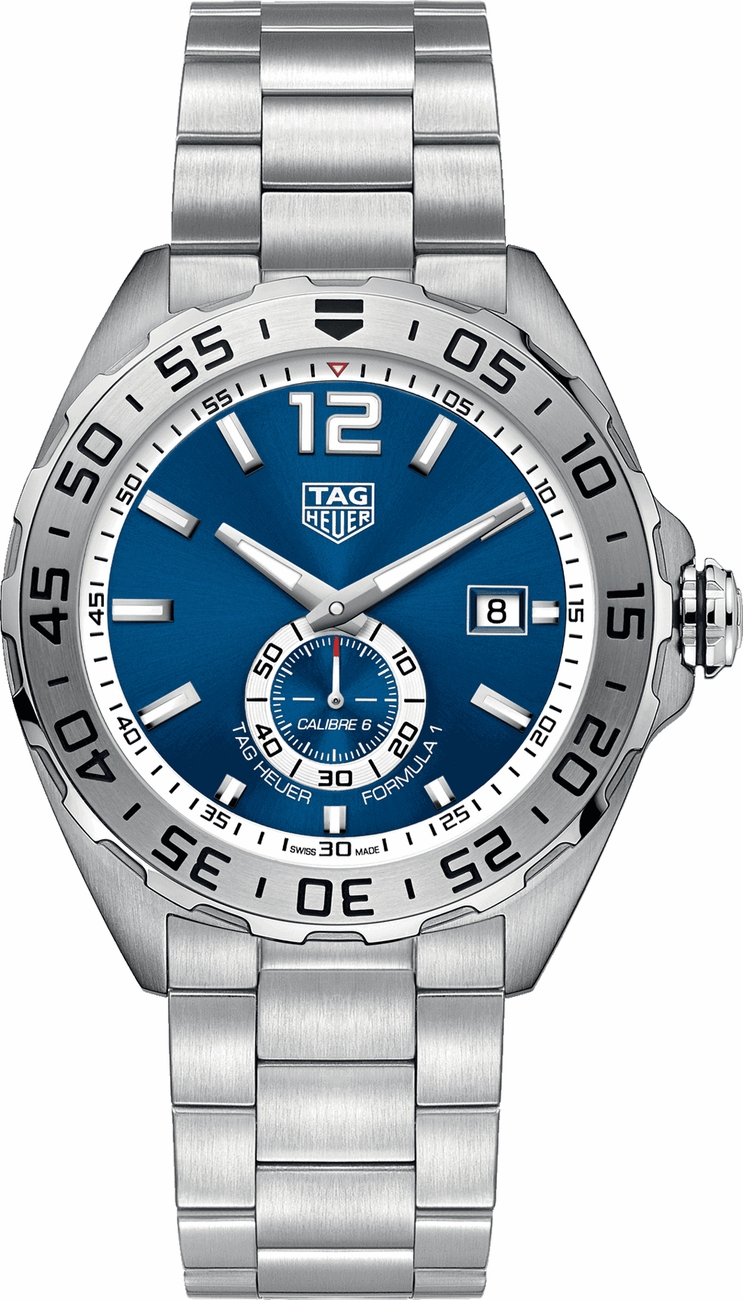 Pre-owned Tag Heuer  Formula 1 Waz2014.ba0842 In Stainless Steel