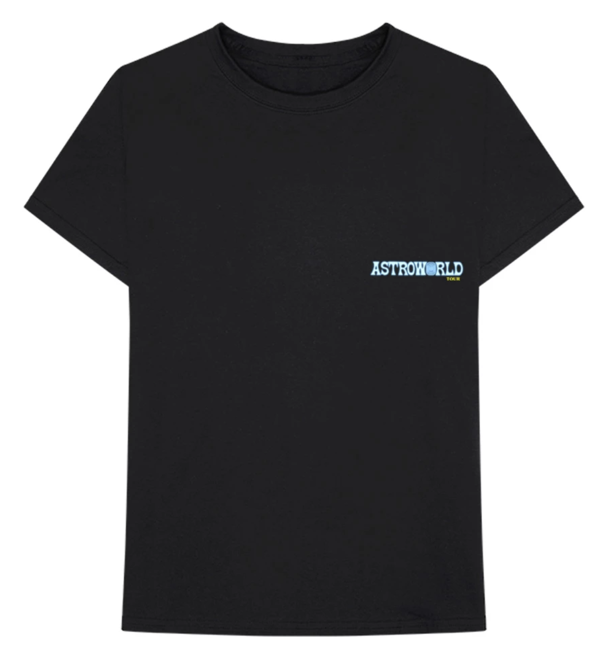 Pre-owned Travis Scott  Astroworld Tour Launch T-shirt Black