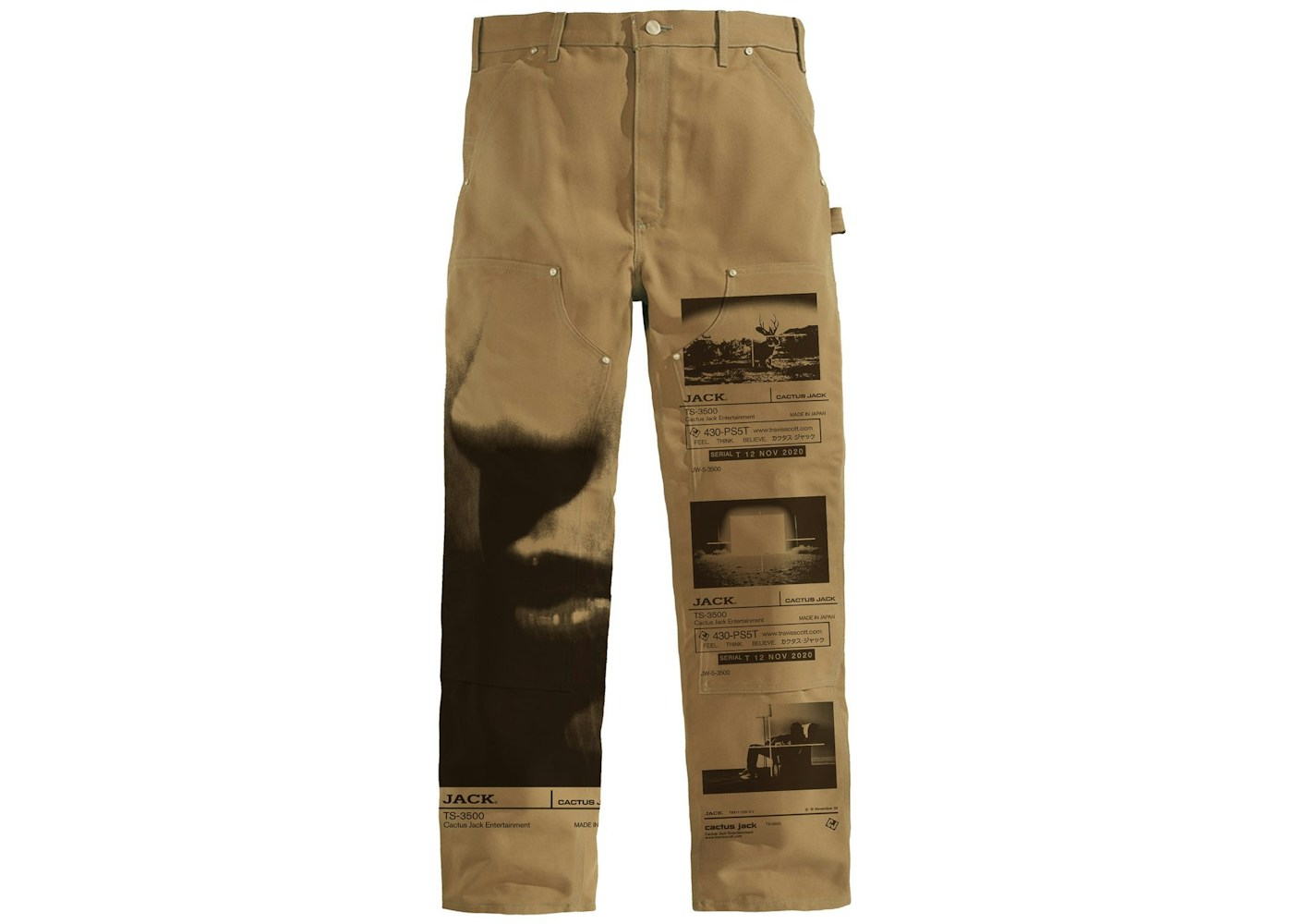 Travis Scott System Work Pants Tan - FW20