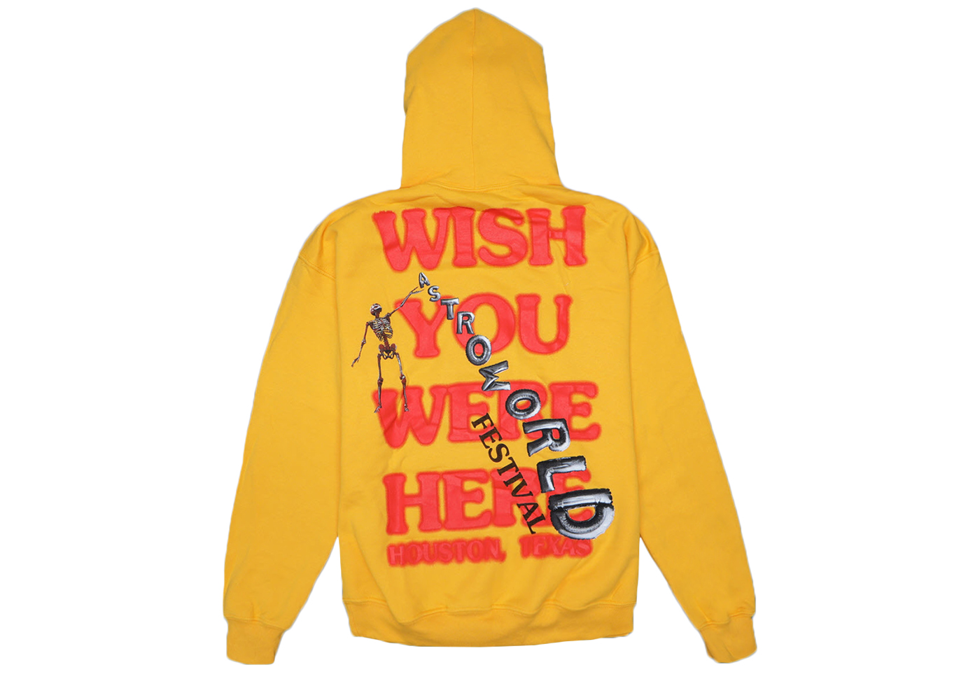 yellow wish you were here hoodie