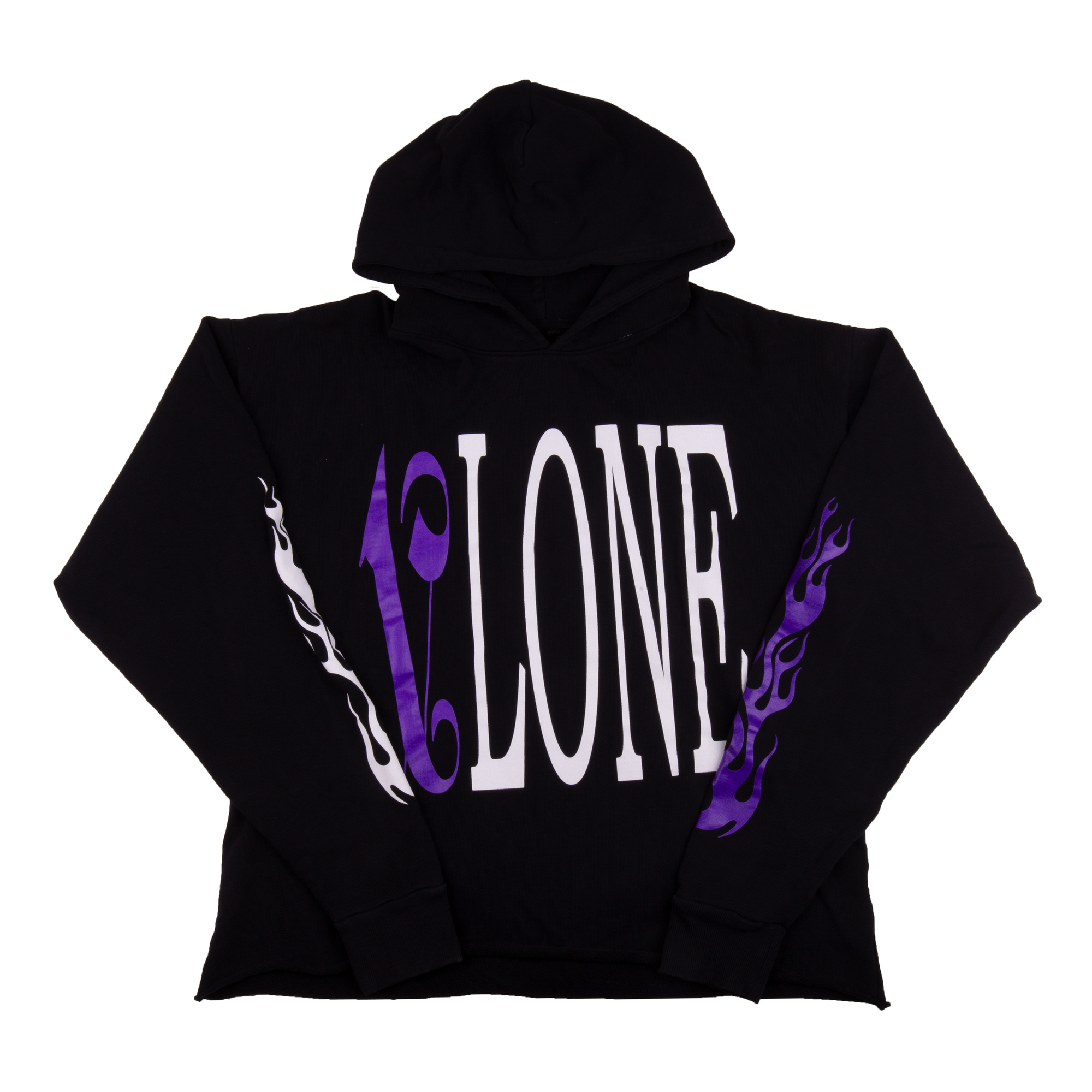 Pre-owned Vlone X Palm Angels Hoodie Black/purple
