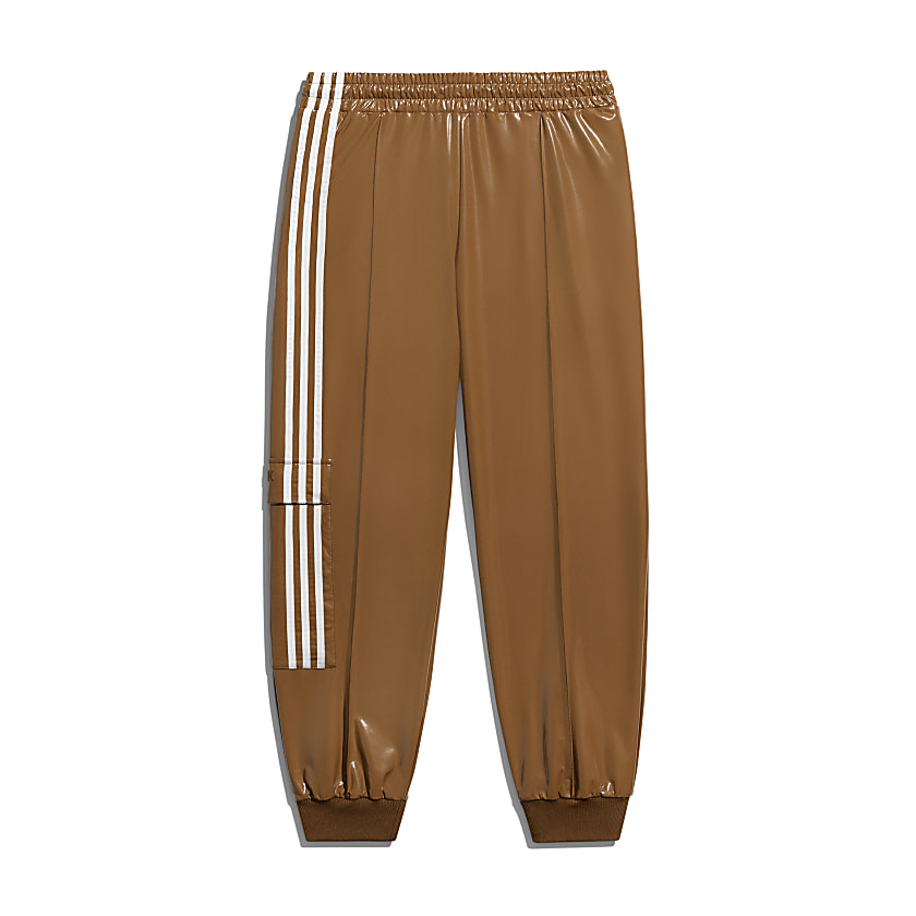 Pre-owned Adidas Originals Adidas Ivy Park Latex Track Pants (all Gender) Wild Brown