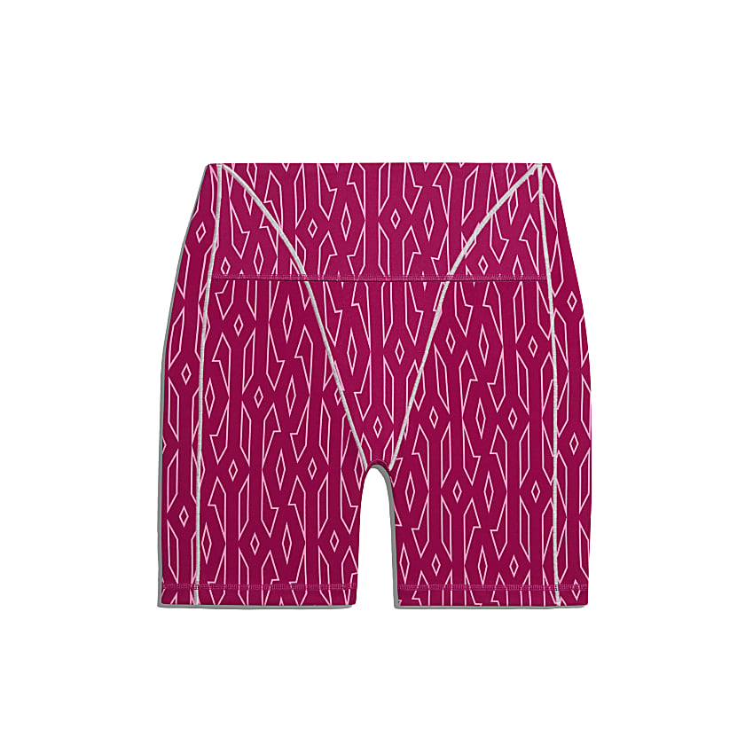 Pre-owned Adidas Originals  Ivy Park Monogram Short Tights Bold Pink