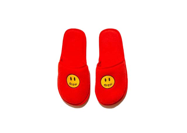 red drew slippers