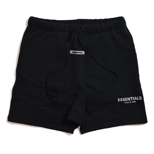 Pre-owned Fear Of God Essentials Sweat Shorts Black/white