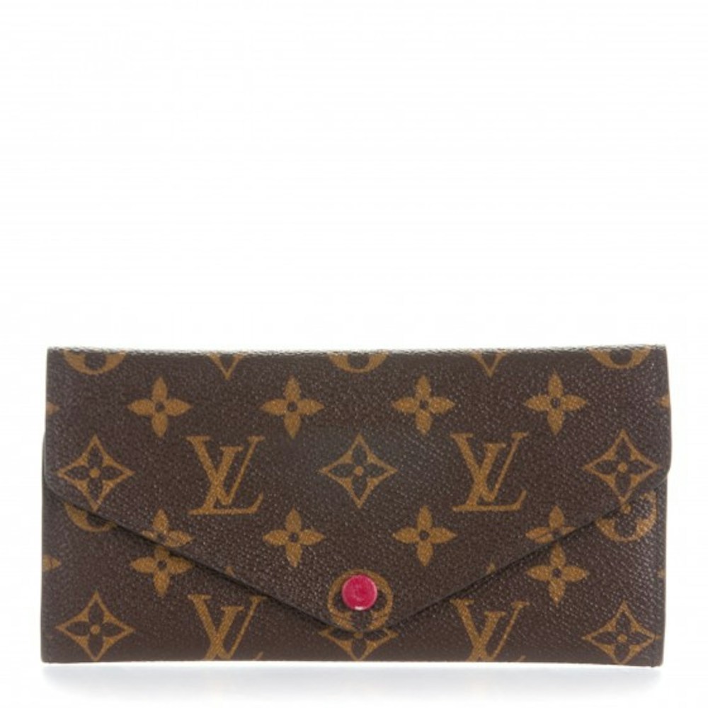 Louis Vuitton Wallet Josephine Monogram With Accessories Fuchsia